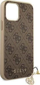 Guess Guess GUHCP12MGF4GBR iPhone 12/12 Pro 6,1" brązowy/brown hardcase 4G Charms Collection 8