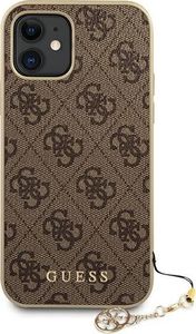 Guess Guess GUHCP12SGF4GBR iPhone 12 mini 5,4" brązowy/brown hardcase 4G Charms Collection 3