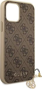 Guess Guess GUHCP12SGF4GBR iPhone 12 mini 5,4" brązowy/brown hardcase 4G Charms Collection 8