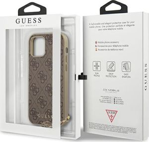 Guess Guess GUHCP12SGF4GBR iPhone 12 mini 5,4" brązowy/brown hardcase 4G Charms Collection 9