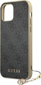 Guess Guess GUHCP12MGF4GGR iPhone 12/12 Pro 6,1" szary/grey hardcase 4G Charms Collection 6
