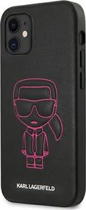 Karl Lagerfeld Karl Lagerfeld KLHCP12SPCUIKPI iPhone 12 mini 5,4 różowy/pink hardcase Karl Ikonik Outline uniwersalny 2