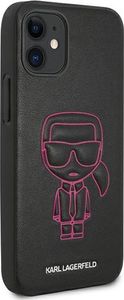Karl Lagerfeld Karl Lagerfeld KLHCP12SPCUIKPI iPhone 12 mini 5,4 różowy/pink hardcase Karl Ikonik Outline uniwersalny 4