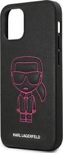 Karl Lagerfeld Karl Lagerfeld KLHCP12SPCUIKPI iPhone 12 mini 5,4 różowy/pink hardcase Karl Ikonik Outline uniwersalny 6