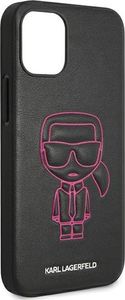 Karl Lagerfeld Karl Lagerfeld KLHCP12SPCUIKPI iPhone 12 mini 5,4 różowy/pink hardcase Karl Ikonik Outline uniwersalny 7