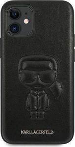 Karl Lagerfeld Karl Lagerfeld KLHCP12SPCUIKBK iPhone 12 mini 5,4 czarny/black hardcase Karl Ikonik Outline uniwersalny 3