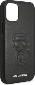 Karl Lagerfeld Karl Lagerfeld KLHCP12SPCUIKBK iPhone 12 mini 5,4 czarny/black hardcase Karl Ikonik Outline uniwersalny 7