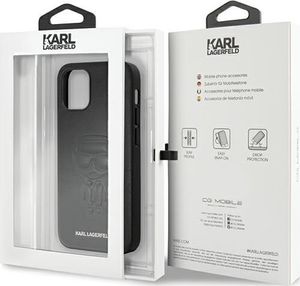 Karl Lagerfeld Karl Lagerfeld KLHCP12SPCUIKBK iPhone 12 mini 5,4 czarny/black hardcase Karl Ikonik Outline uniwersalny 9