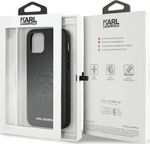 Karl Lagerfeld Karl Lagerfeld KLHCP12MPCUIKBK iPhone 12/12 Pro 6,1 czarny/black hardcase Karl Ikonik Outline uniwersalny 9