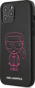 Karl Lagerfeld Karl Lagerfeld KLHCP12LPCUIKPI iPhone 12 Pro Max 6,7 różowy/pink hardcase Karl Ikonik Outline uniwersalny 2