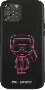 Karl Lagerfeld Karl Lagerfeld KLHCP12LPCUIKPI iPhone 12 Pro Max 6,7 różowy/pink hardcase Karl Ikonik Outline uniwersalny 3