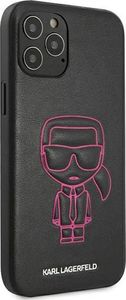 Karl Lagerfeld Karl Lagerfeld KLHCP12LPCUIKPI iPhone 12 Pro Max 6,7 różowy/pink hardcase Karl Ikonik Outline uniwersalny 4
