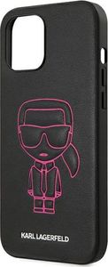 Karl Lagerfeld Karl Lagerfeld KLHCP12LPCUIKPI iPhone 12 Pro Max 6,7 różowy/pink hardcase Karl Ikonik Outline uniwersalny 6