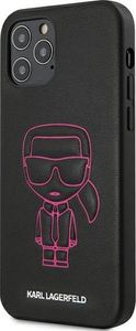 Karl Lagerfeld Karl Lagerfeld KLHCP12MPCUIKPI iPhone 12/12 Pro 6,1 różowy/pink hardcase Karl Ikonik Outline uniwersalny 2