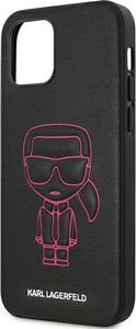 Karl Lagerfeld Karl Lagerfeld KLHCP12MPCUIKPI iPhone 12/12 Pro 6,1 różowy/pink hardcase Karl Ikonik Outline uniwersalny 6