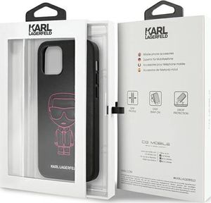 Karl Lagerfeld Karl Lagerfeld KLHCP12MPCUIKPI iPhone 12/12 Pro 6,1 różowy/pink hardcase Karl Ikonik Outline uniwersalny 9