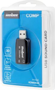 Karta dźwiękowa Quer USB 5.1 (KOM0638) 2