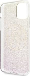 Guess Guess GUHCN61PCUGLPGG iPhone 11 różowo-złoty/gold pink hard case Glitter 4G Circle Logo 6
