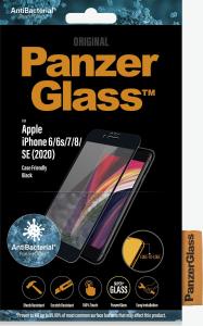 PanzerGlass Szkło hartowane do iPhone 6/6s/7/8/SE (2020) Case Friendly AntiBacterial Black (2693) 3