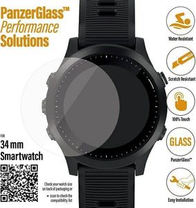 PanzerGlass Szkło hartowane Galaxy Watch 3 34mm Garmin Forerunner 645/645 Music/Fossil Q Venture Gen 4/Skagen Falster 2" 1