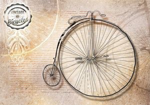 DecoNest Fototapeta - Vintage bicycles - sepia - 400X280 1