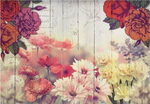 DecoNest Fototapeta - Kwiaty vintage - 150X105 1