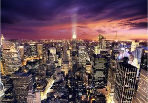 DecoNest Fototapeta - Wieczór w Nowym Jorku - 150X105 1