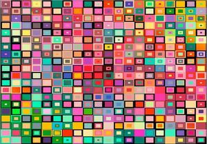 DecoNest Fototapeta - Kolorowe pudełka - 100X70 1