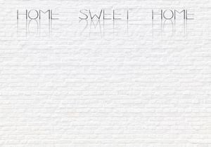 DecoNest Fototapeta - Home, sweet home - wall - 100X70 1
