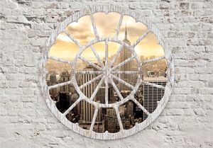 DecoNest Fototapeta - Nowy Jork: Widok przez okno - 200X140 1
