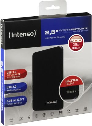 Dysk zewnętrzny HDD Intenso HDD 500 GB Czarny (6022530) 5