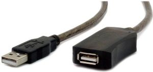 Kabel USB Gembird USB-A - 10 m Czarny (UAE-01-10M) 1