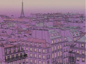 DecoNest Fototapeta - Piątkowy wieczór w Paryżu - 400X309 1