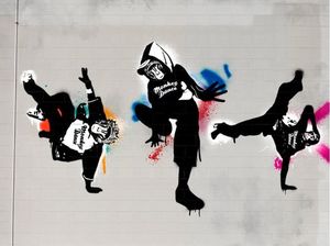 DecoNest Fototapeta - Monkey dance - street art - 350X270 1