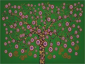 DecoNest Fototapeta - abstrakcja: drzewo (zielony) - 350X270 1