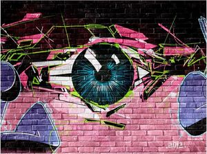 DecoNest Fototapeta - oko (graffiti) - 200X154 1
