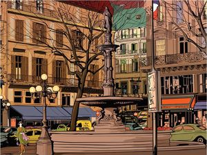 DecoNest Fototapeta - Walk through the French square - 250X193 1
