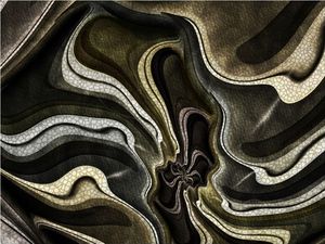 DecoNest Fototapeta - Green and brown textured fractal - 350X270 1