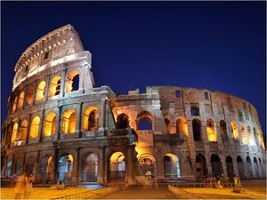 DecoNest Fototapeta - Koloseum nocą - 200X154 1