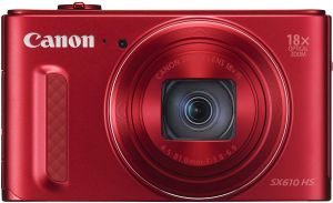 Aparat cyfrowy Canon PowerShot SX610, WiFi, NFC, Czerwony (0113C002AA) 1