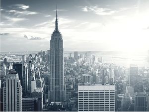 DecoNest Fototapeta - Widok na nowojorski Manhattan o świcie - 350X270 1
