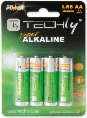 Techly Bateria High Energy AA / R6 4 szt. 1