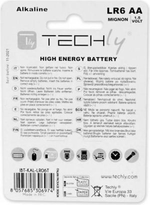 Techly Bateria High Energy AA / R6 4 szt. 3