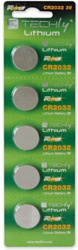 Techly Bateria High Energy CR2032 5 szt. 1