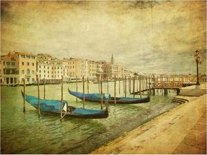 DecoNest Fototapeta - Grand Canal, Venice (Vintage) - 200X154 1