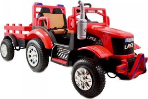 Super-Toys MEGA TRAKTOR LARGE Z PRZYCZEPĄ, POMPOWANE KOŁA, PILOT, FUNKCJA BUJANIA/SH6688 1
