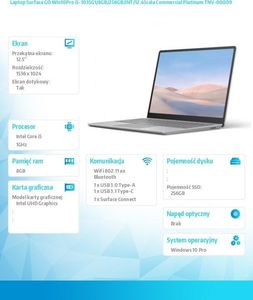 Laptop Microsoft Surface Laptop Go (TNV-00009) 3