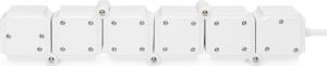 Listwa zasilająca Digitus przeciwprzepięciowa 4 gniazda 1.6 m biało-czarna (DA-70620) 2