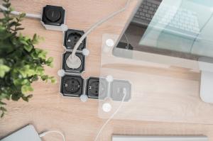 Listwa zasilająca Digitus przeciwprzepięciowa 4 gniazda 1.6 m biało-czarna (DA-70620) 6