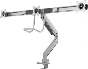 Neomounts Uchwyt biurkowy na 3 monitory 17" - 24" (NM-D775DX3SILVER) 3